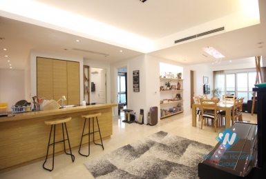 A three-bedroom apartment with full fancy furniture for rent in Ciputra, Tay Ho, Hanoi